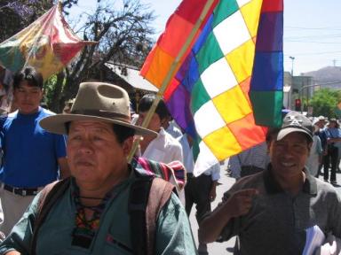 Marcha y Bloqueos en Cochabamba